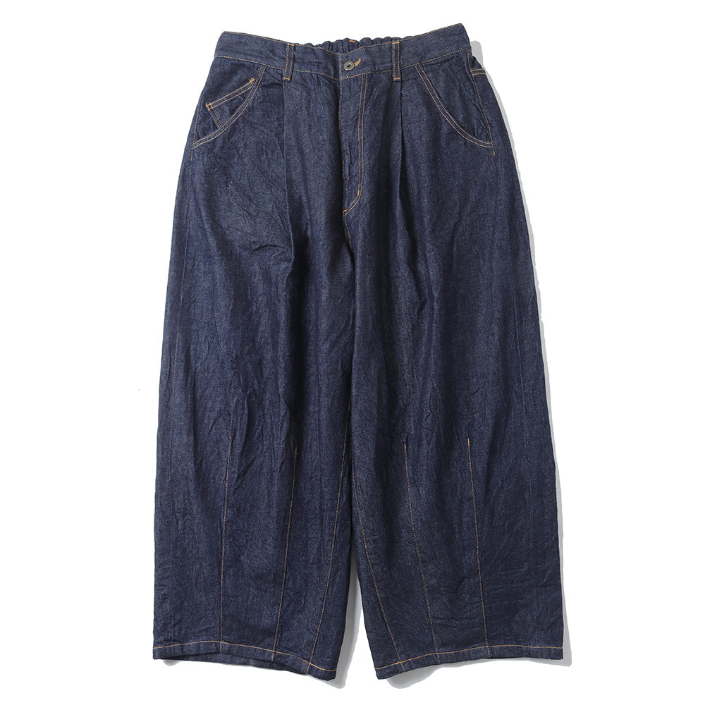 is-ness(イズネス)5-Pocket Balloon Pants (Enzyme Wash