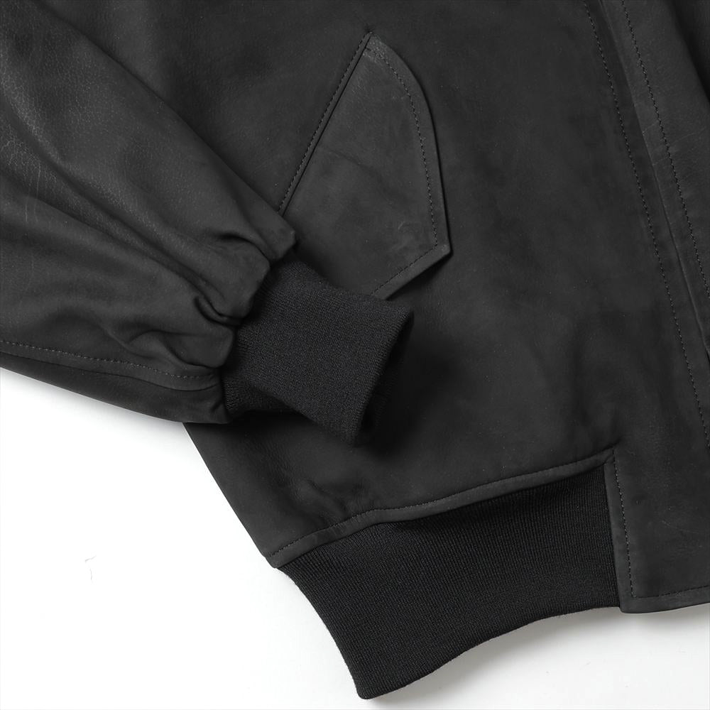 Nubuck Leather Rib Blouse 8/30mae
