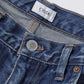 インディゴ スビンコットン 13.5oz バギーデニム(Medium Dark Blue Damage)