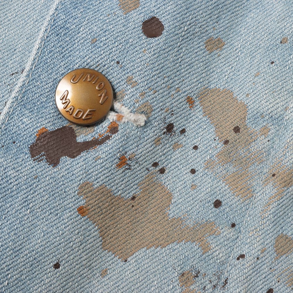 CUT OFF DENIM COVERALL