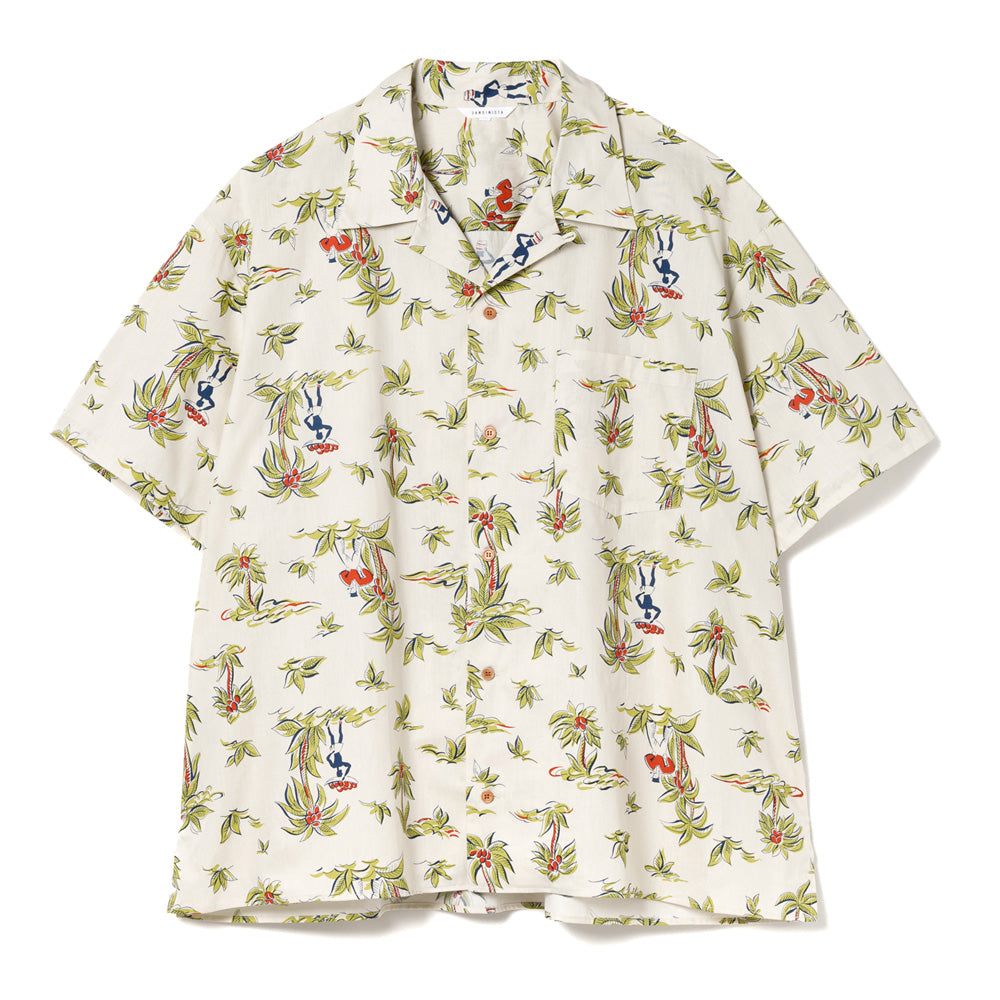 Open Collar S/S Shirt