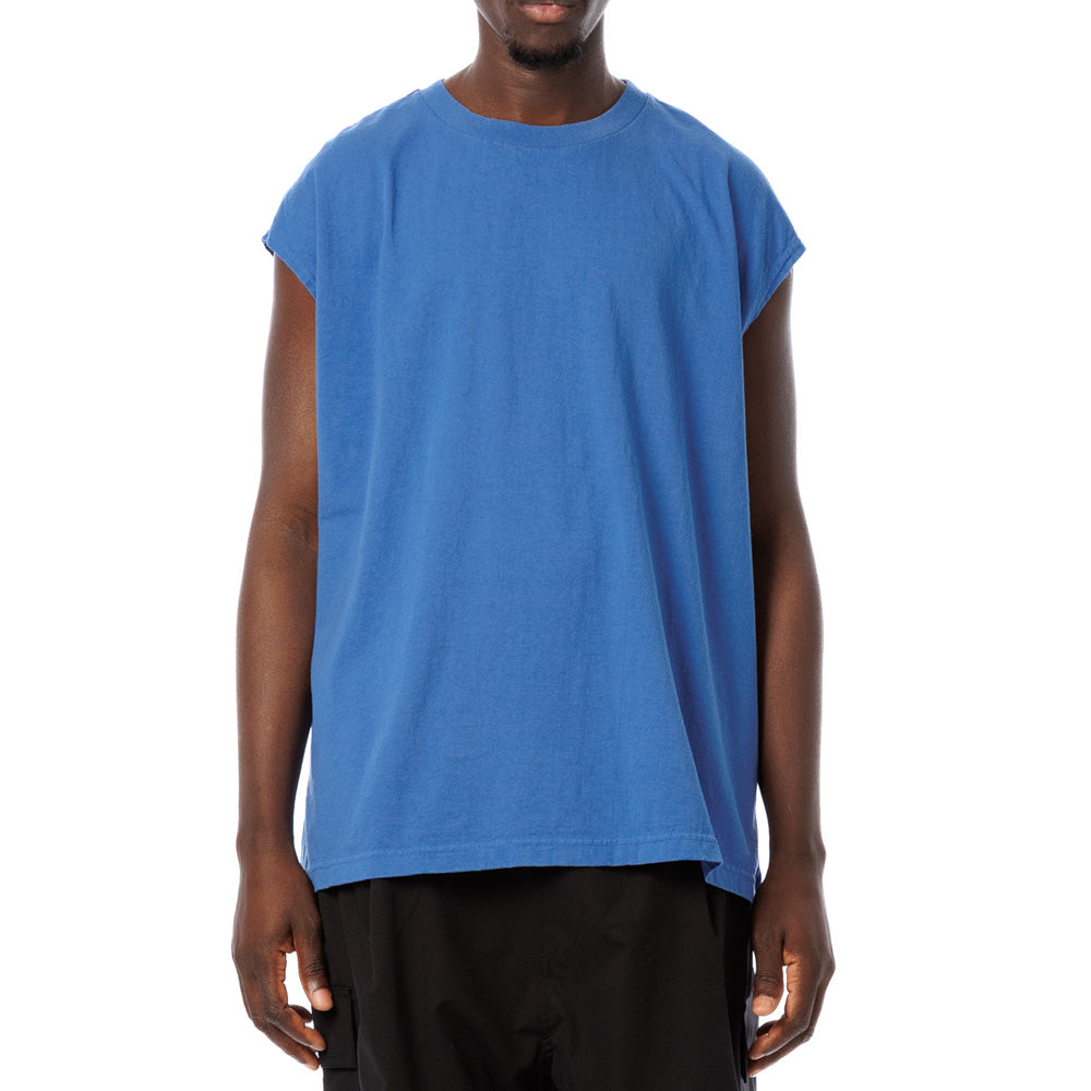 American Cotton Slit Sleeveless Tee