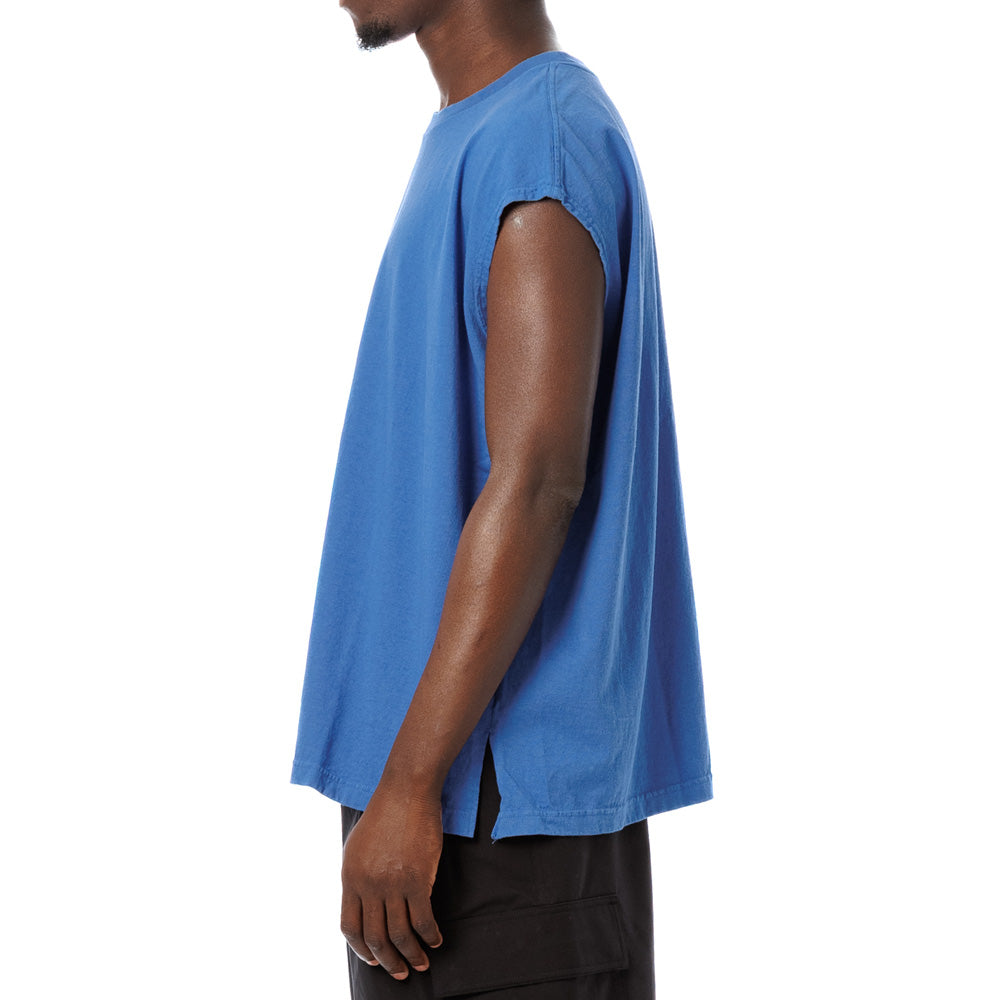 American Cotton Slit Sleeveless Tee