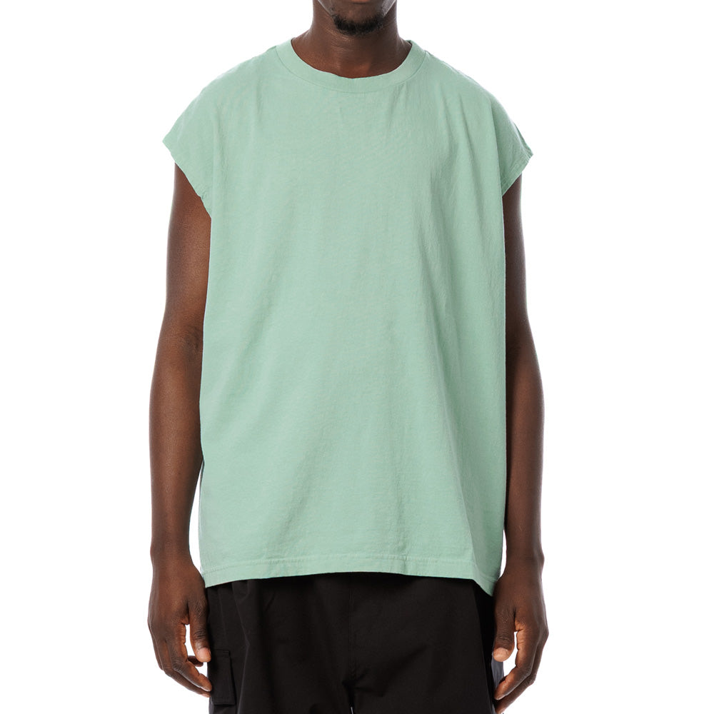 American Cotton Slit Sleeveless Tee