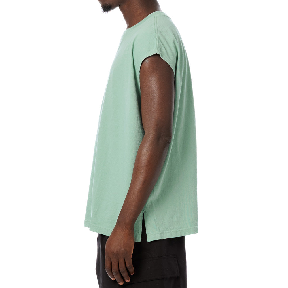 American Cotton Slit Sleeveless Tee