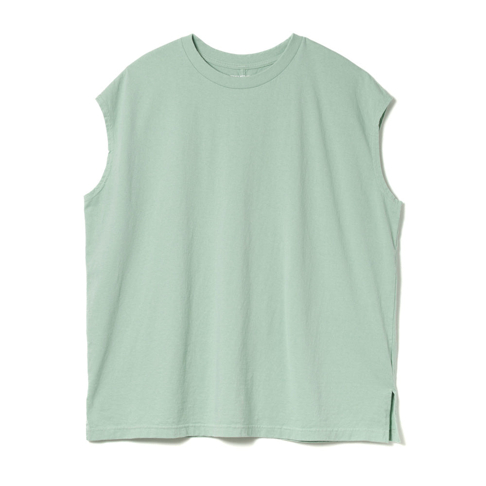 American Cotton Slit Sleeveless Tee