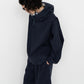 Cotton Wool Twill Hooded Pullover Parka