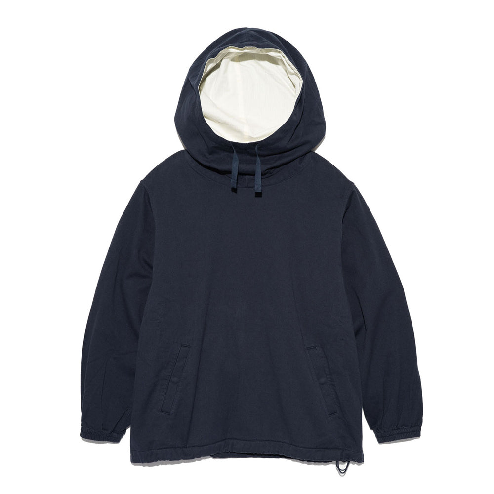 Cotton Wool Twill Hooded Pullover Parka