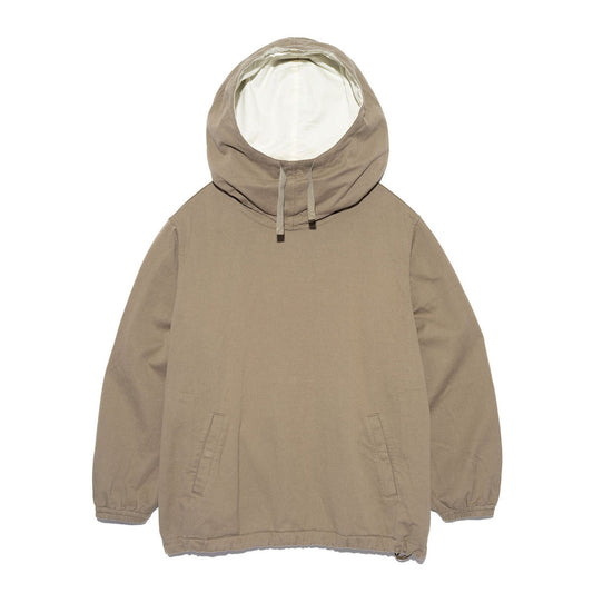 Cotton Wool Twill Hooded Pullover Parka