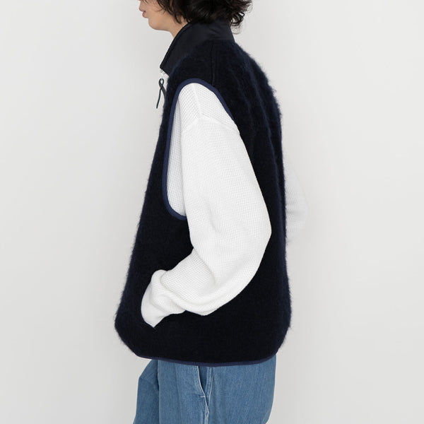 Zip-Up Mohair Vest