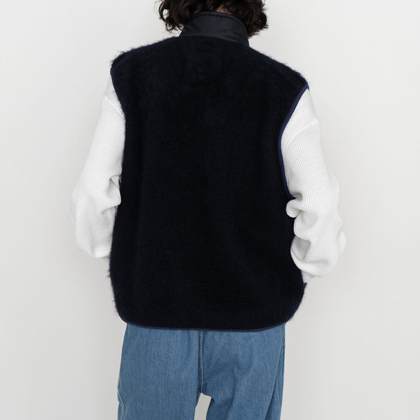 Zip-Up Mohair Vest