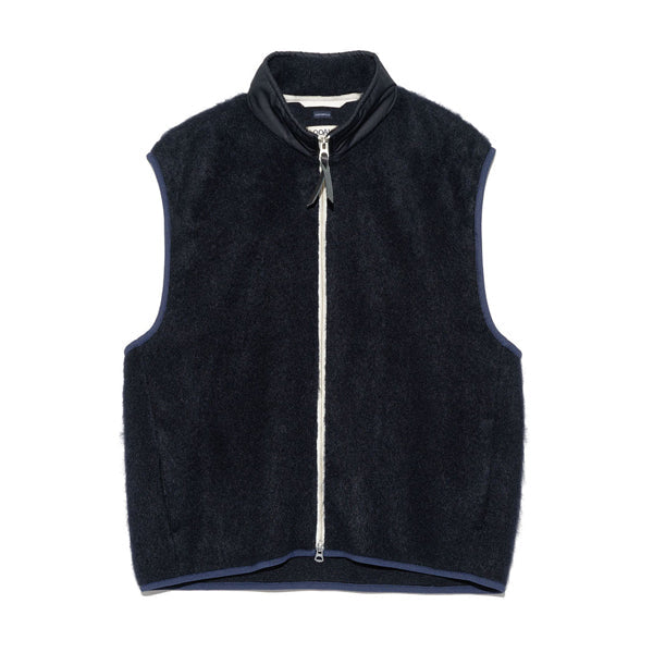 Zip-Up Mohair Vest