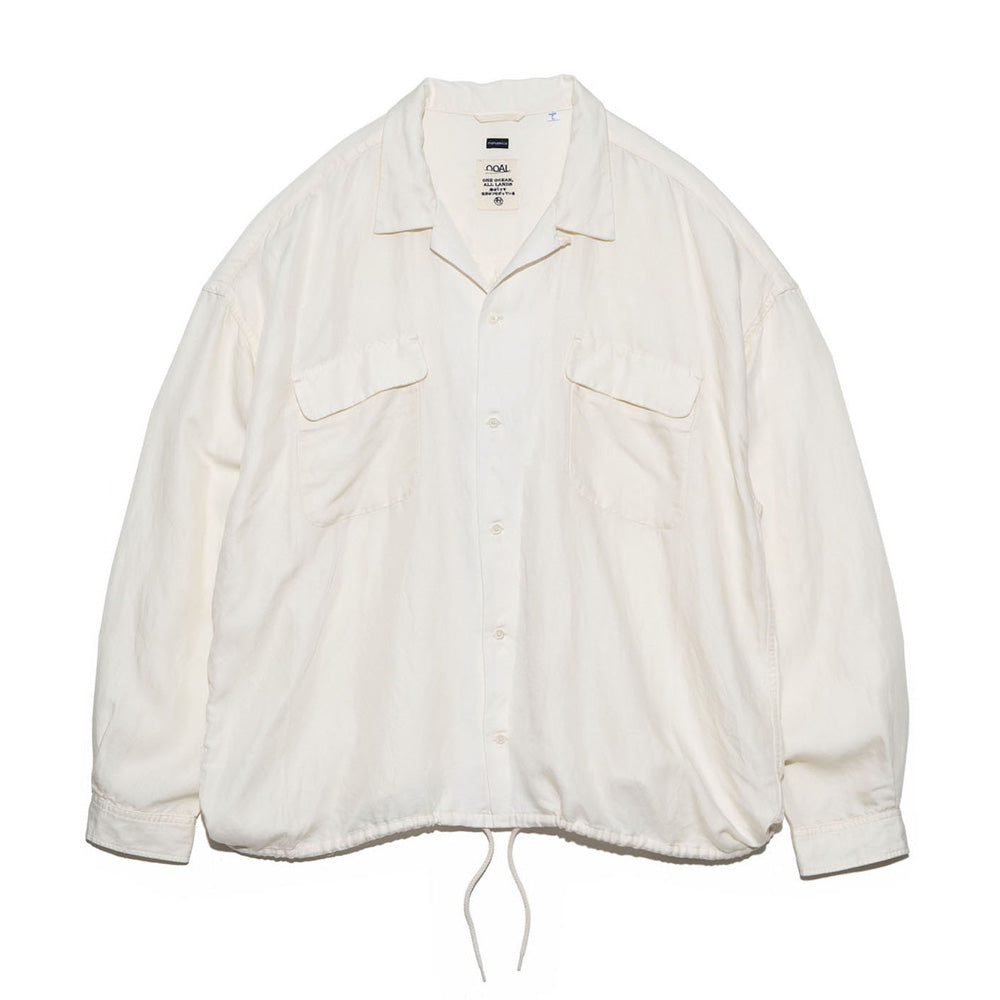 Open Collar Cupra Hemp Shirt