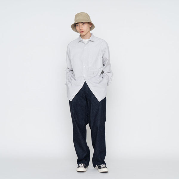 Regular Collar Stripe Wind Shirt