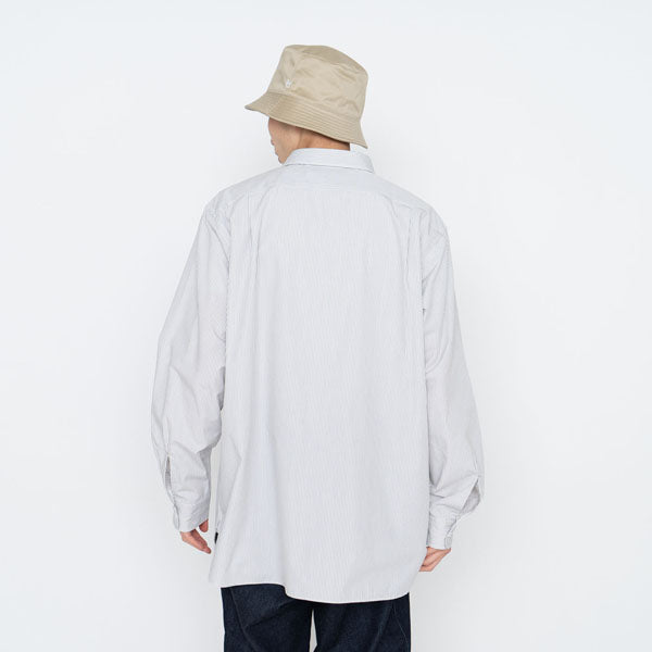 Regular Collar Stripe Wind Shirt