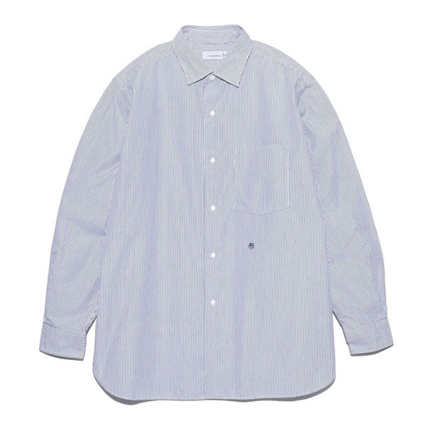 Regular Collar Stripe Wind Shirt