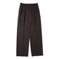 LIGHT WOOL MAX GABARDINE TWO-TUCK SLACKS