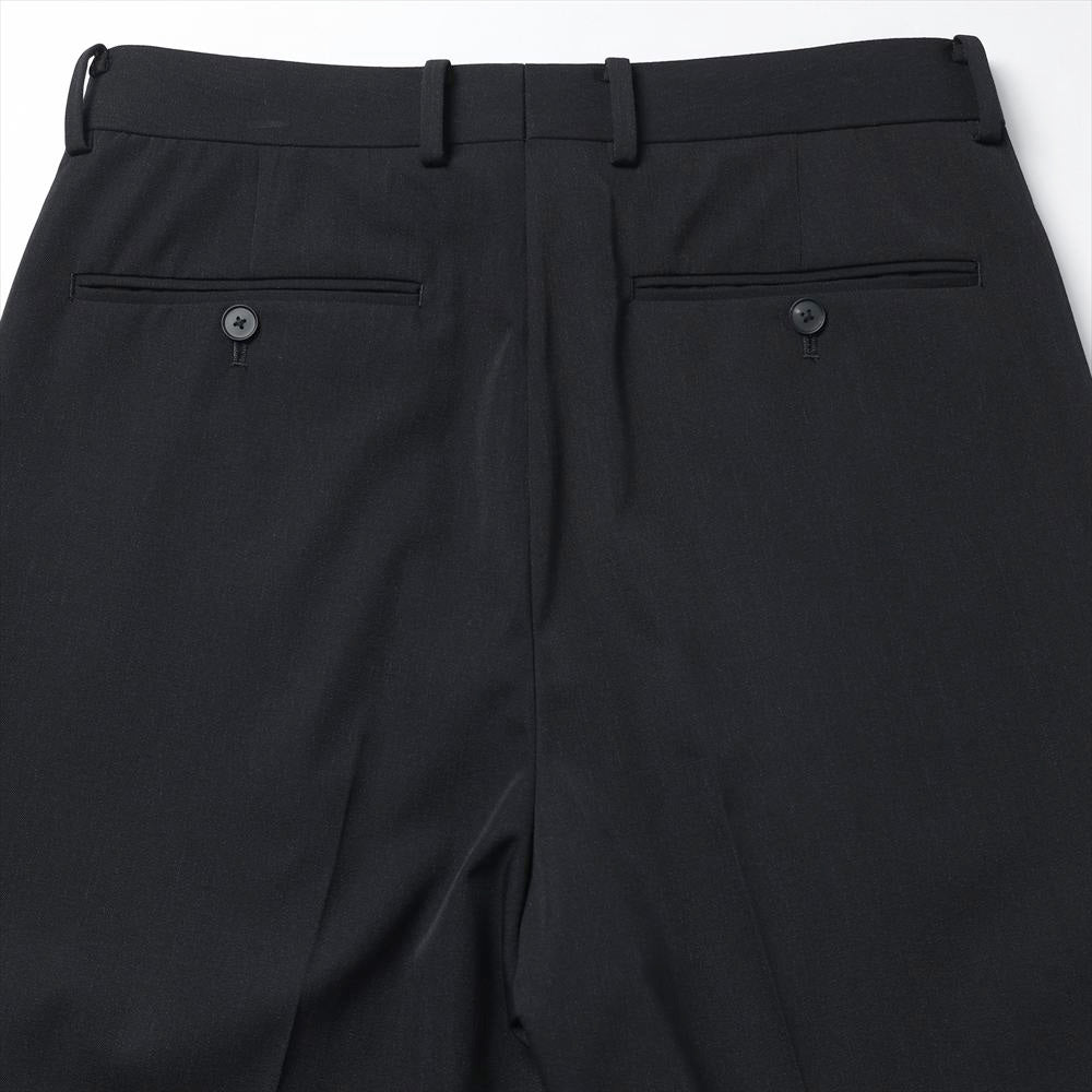 LIGHT WOOL MAX GABARDINE TWO-TUCK SLACKS