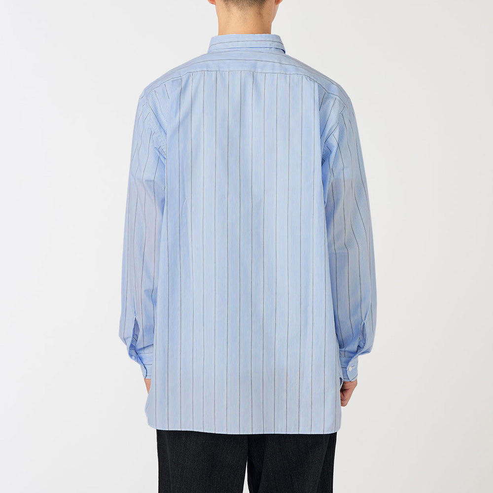 Regular Collar Stripe Wind Shirt