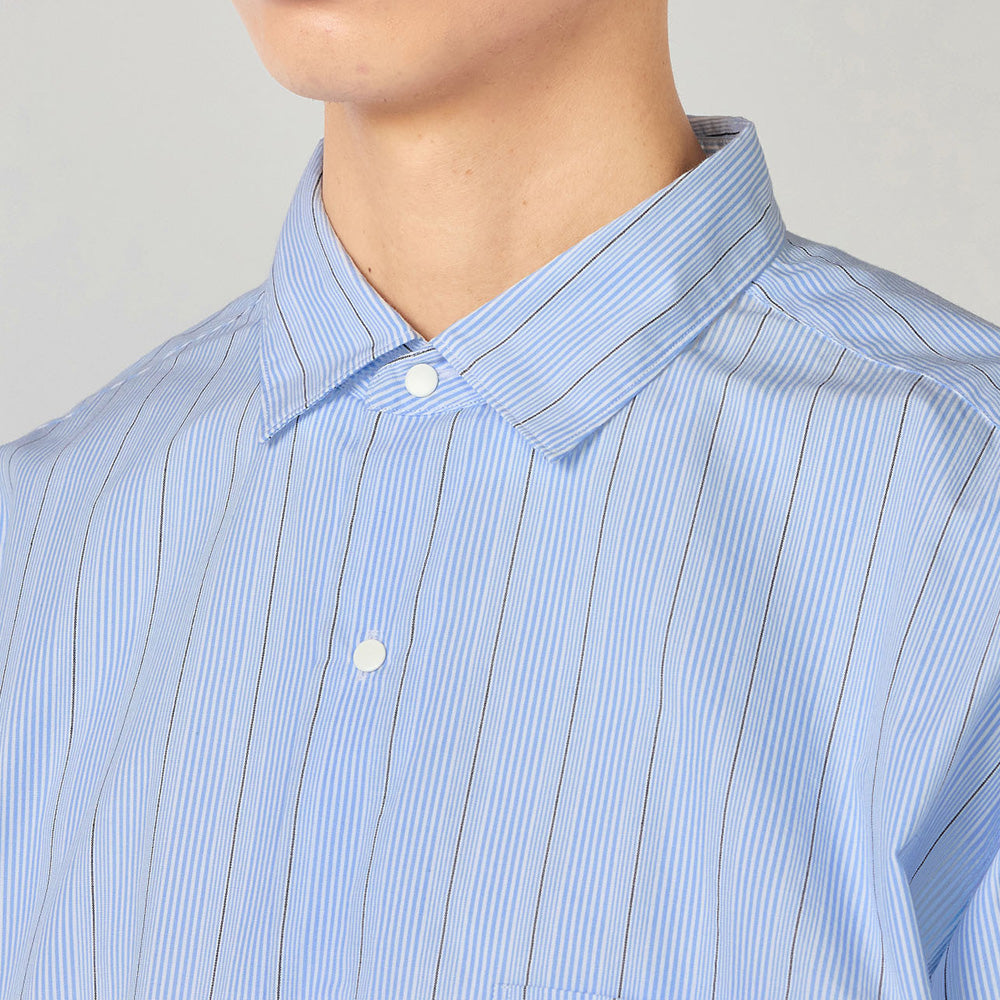 nanamica Regular Collar Stripe Wind Shirt S26SG086 (S26SG086
