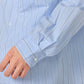 Regular Collar Stripe Wind Shirt