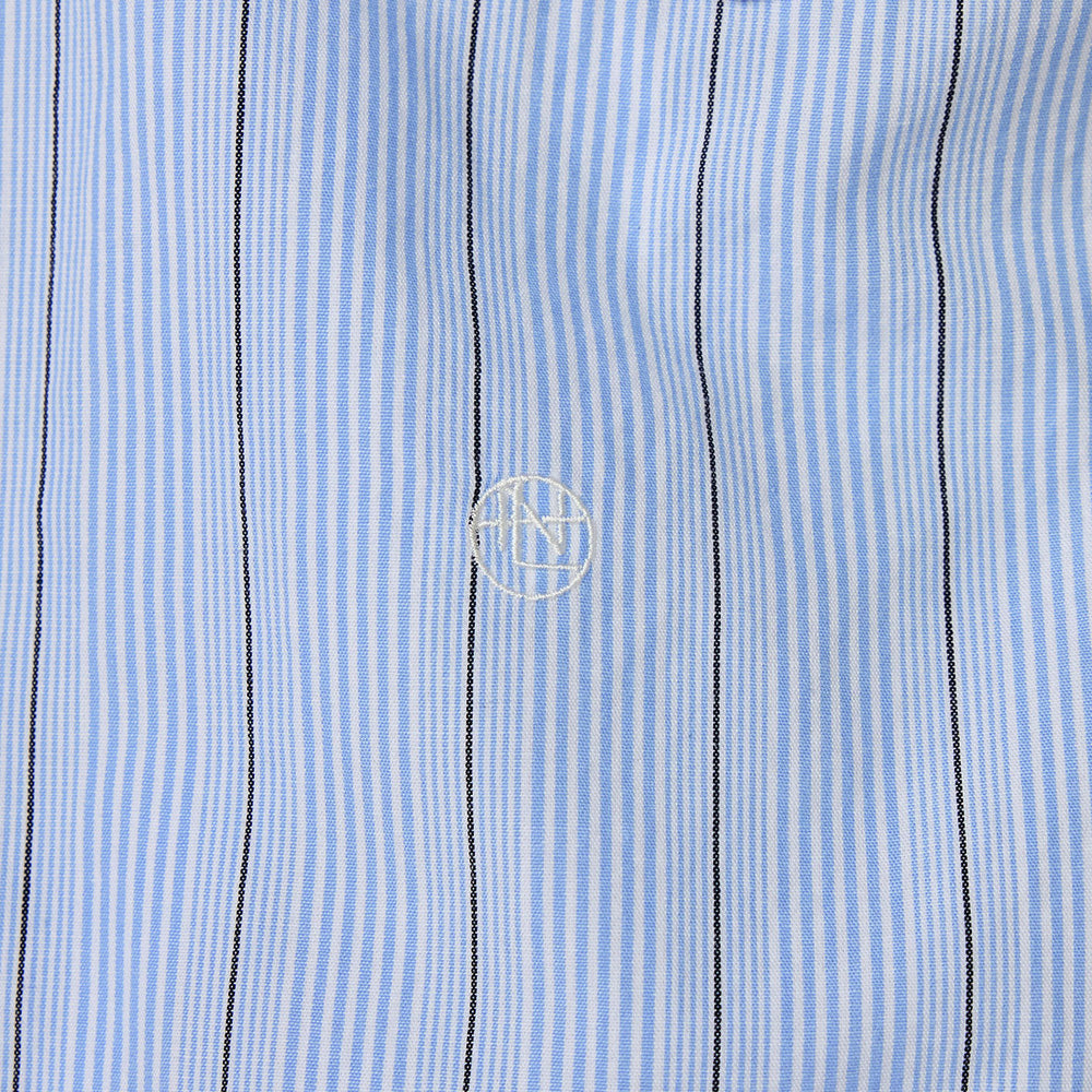 Regular Collar Stripe Wind Shirt