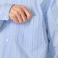 Regular Collar Stripe Wind Shirt