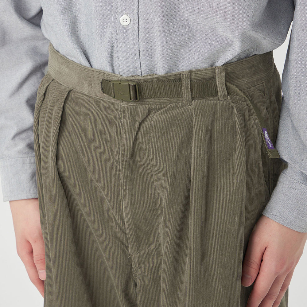 Corduroy Wide Straight Field Pants
