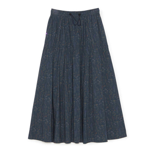 Flower Printed Field Tiered Skirt