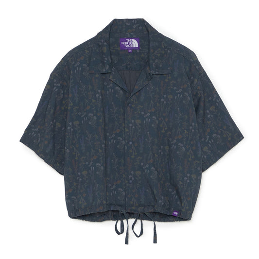 Flower Printed Cropped Shirt