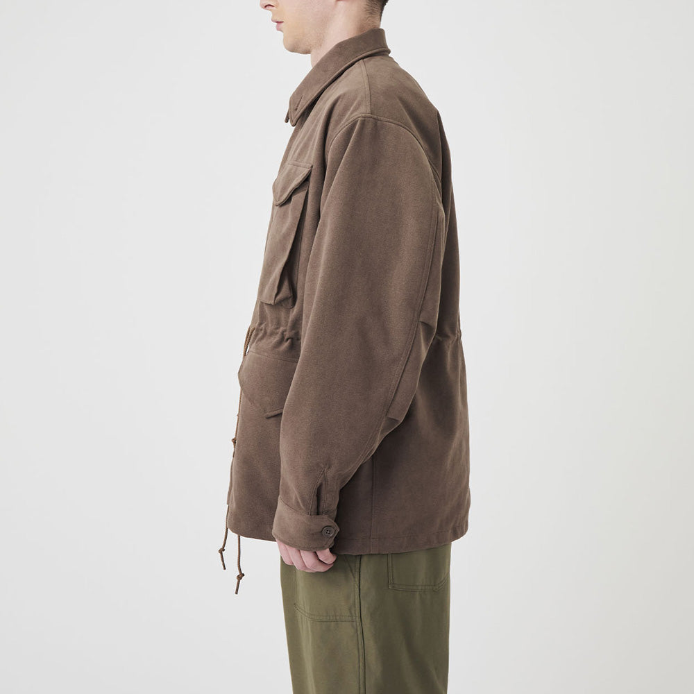 Synthetic Leather Field Jacket