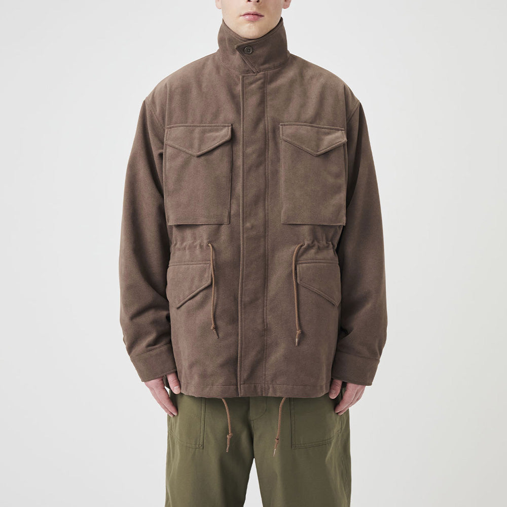 Synthetic Leather Field Jacket