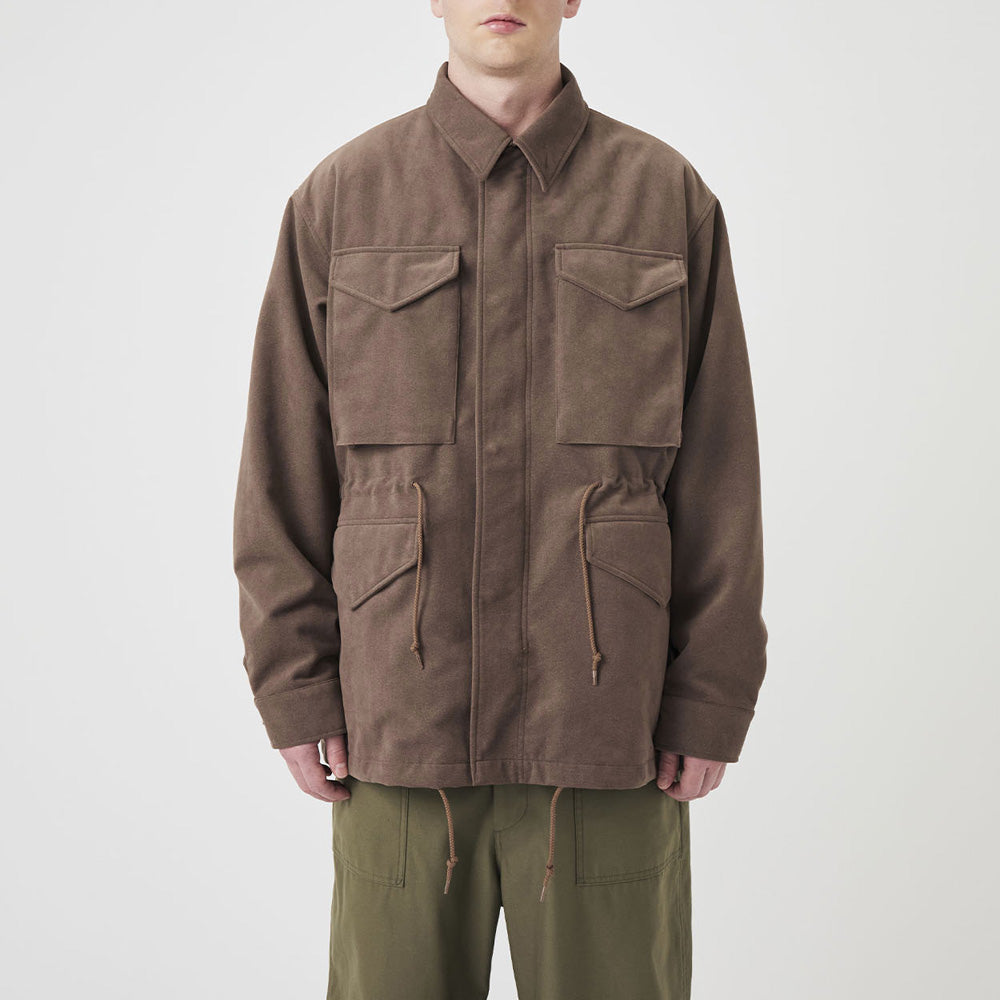 Synthetic Leather Field Jacket