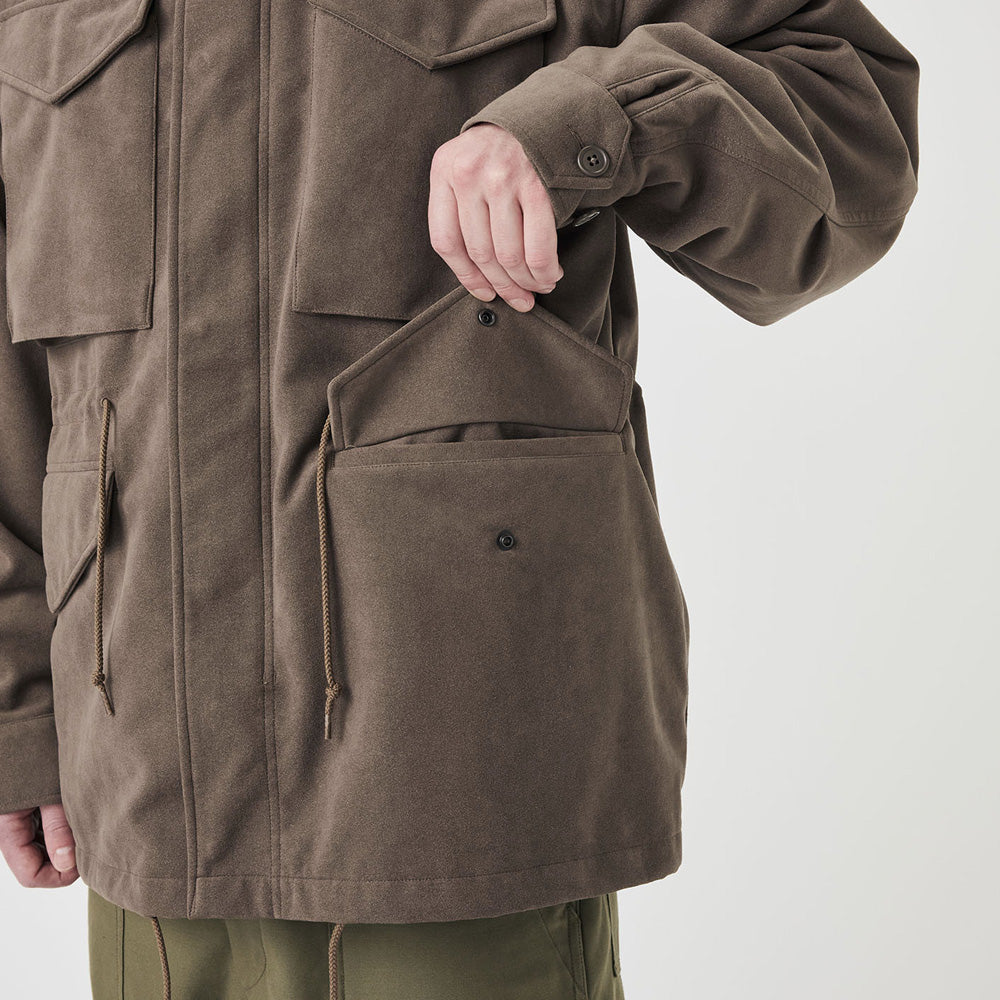 Synthetic Leather Field Jacket