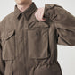 Synthetic Leather Field Jacket