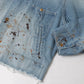 CUT OFF DENIM COVERALL