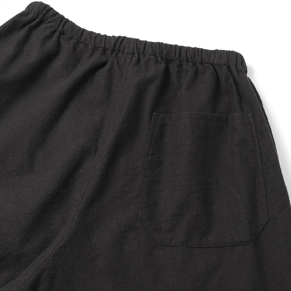 Cotton flannel tapered trousers