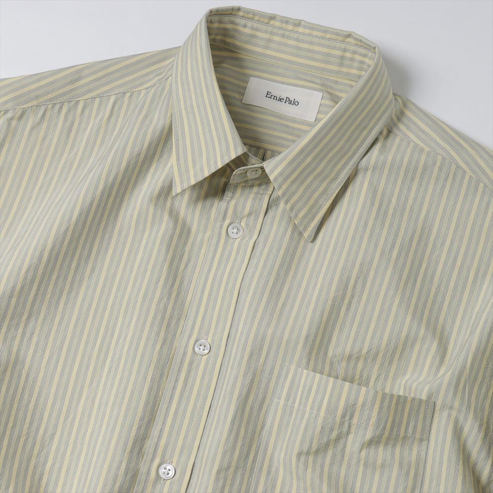 Silk Cotton Stripe Shirt