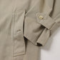 Cotton gabardine bal collar coat