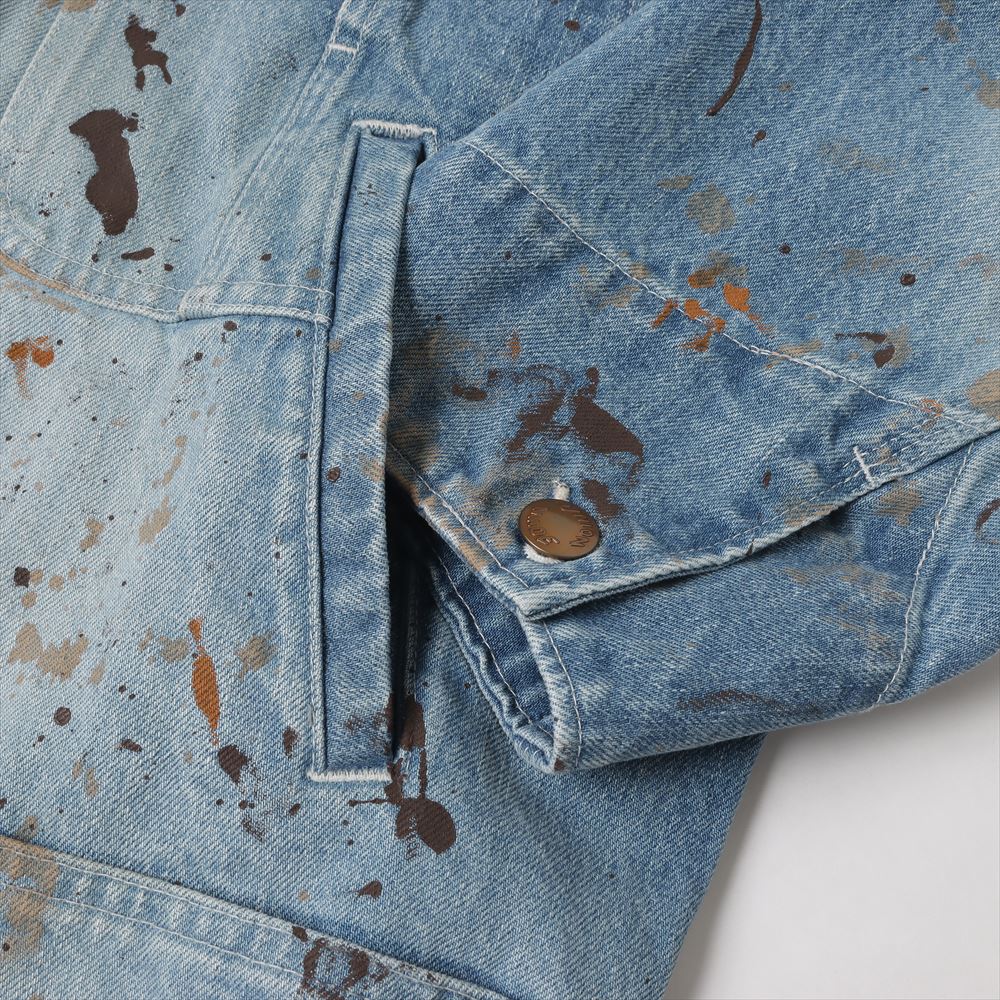 CUT OFF DENIM COVERALL