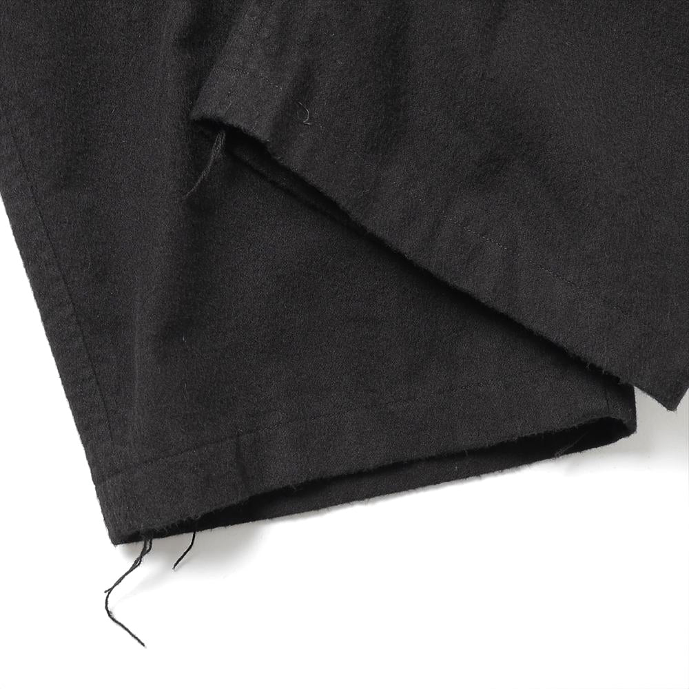 Cotton flannel tapered trousers