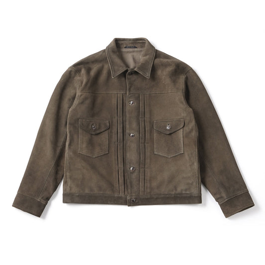 PATINA DEER-SKIN JEAN JACKET (SUEDE)