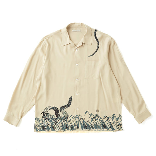 ORIGINAL PRINTED OPEN COLLAR SHIRTS Hebi Long-sleeve