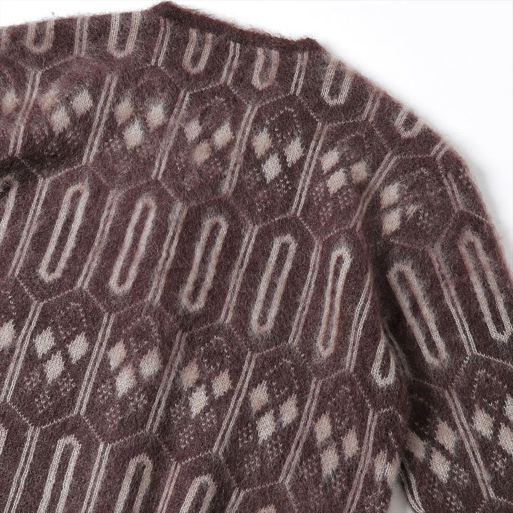 Mohair Cardigan - Geometric