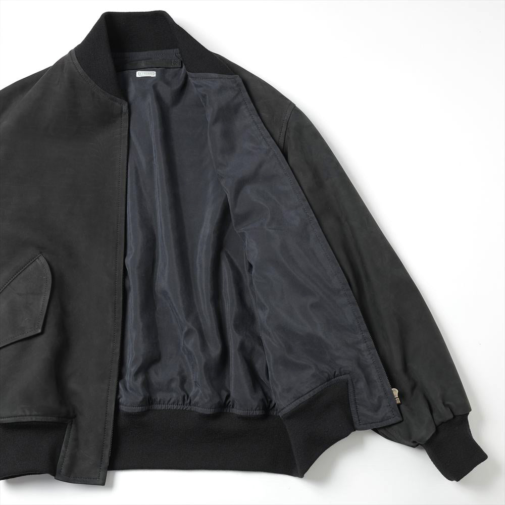 Nubuck Leather Rib Blouse 8/30mae