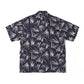 ORIGINAL PRINTED OPEN COLLAR SHIRTS(PINE NEEDLE)Short-sleeve