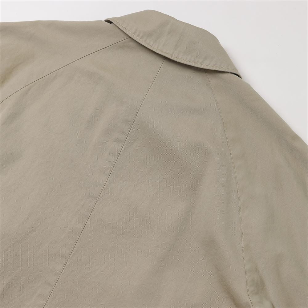 Cotton gabardine bal collar coat