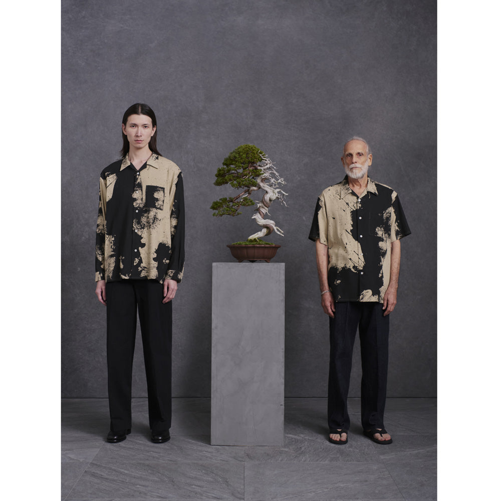 TSUJIMURA SHIRO ABSTRACT PAINT SHIRTS (Short-sleeve)