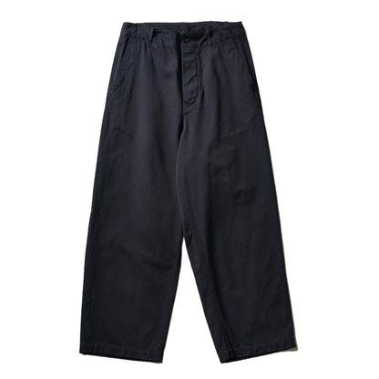 Cotton Drill Wide Pants