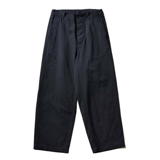 Cotton Drill Wide Pants
